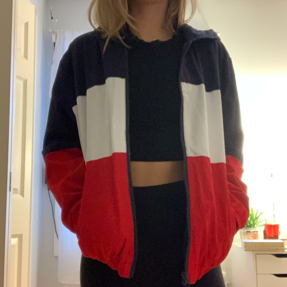 RED WHITE & BLUE WINDBREAKER